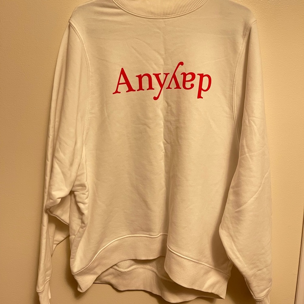 White sweatshirt